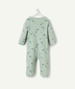 Pyjama en coton vert avec imprimé marin