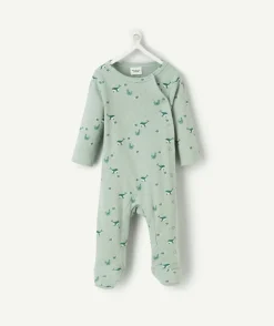 Pyjama en coton vert avec imprimé marin
