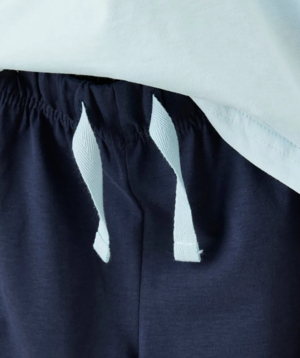 Pyjama garçon bleu sans manches