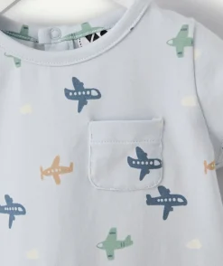 Pyjama léger bébé garçon imprimé avion
