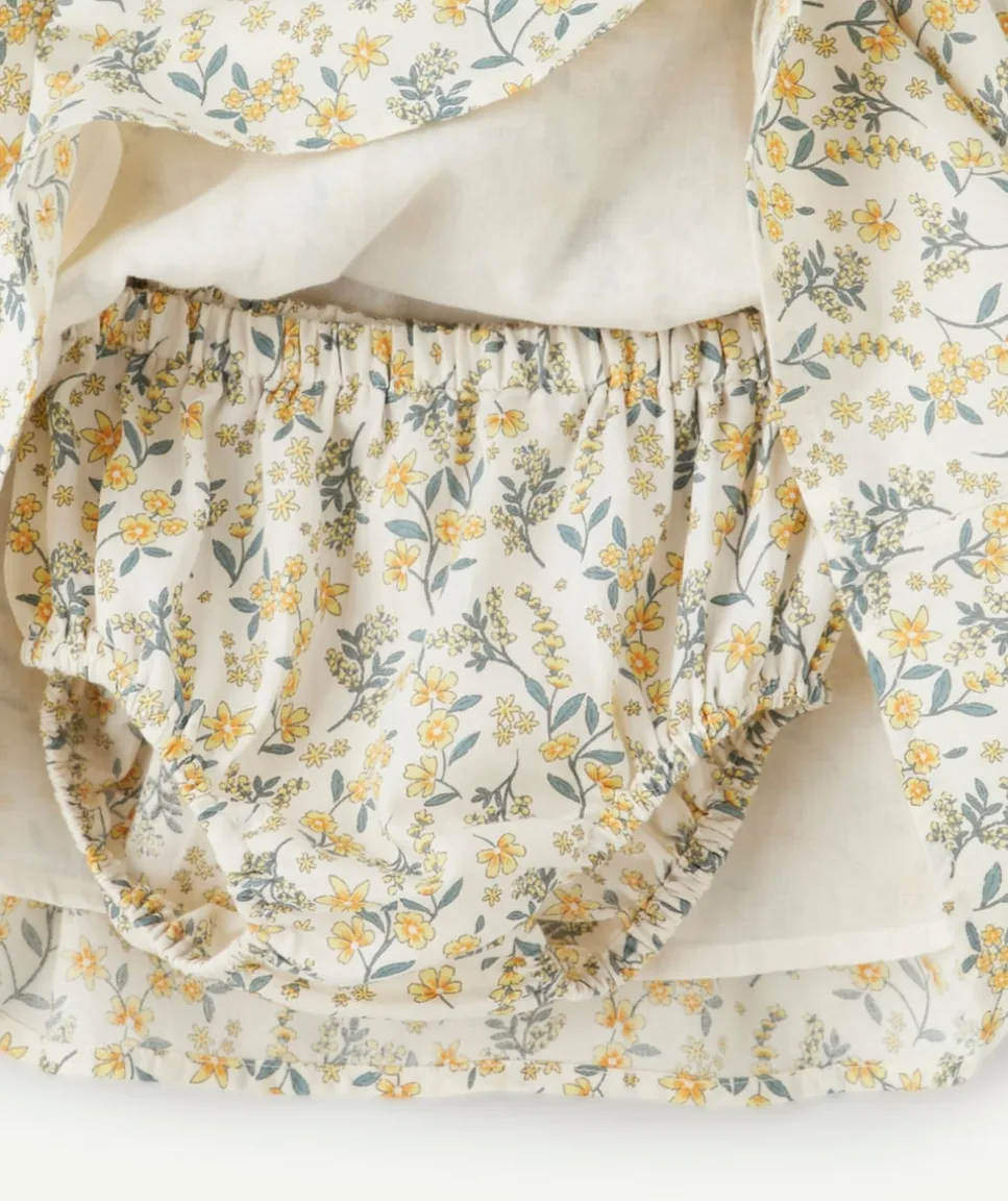 Robe avec bloomer bébé fille imprimé floral