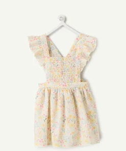 Robe avec bloomer bébé fille imprimée à volants