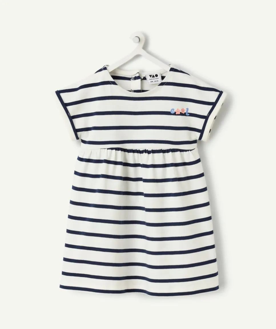 Robe bébé fille marinière