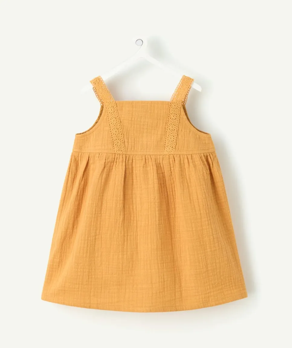 Robe bébé fille moutarde