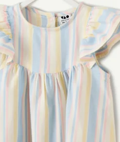 Robe bébé fille rayée