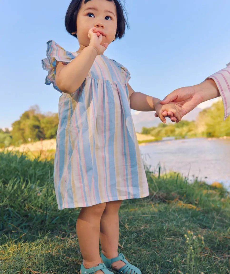Robe bébé fille rayée