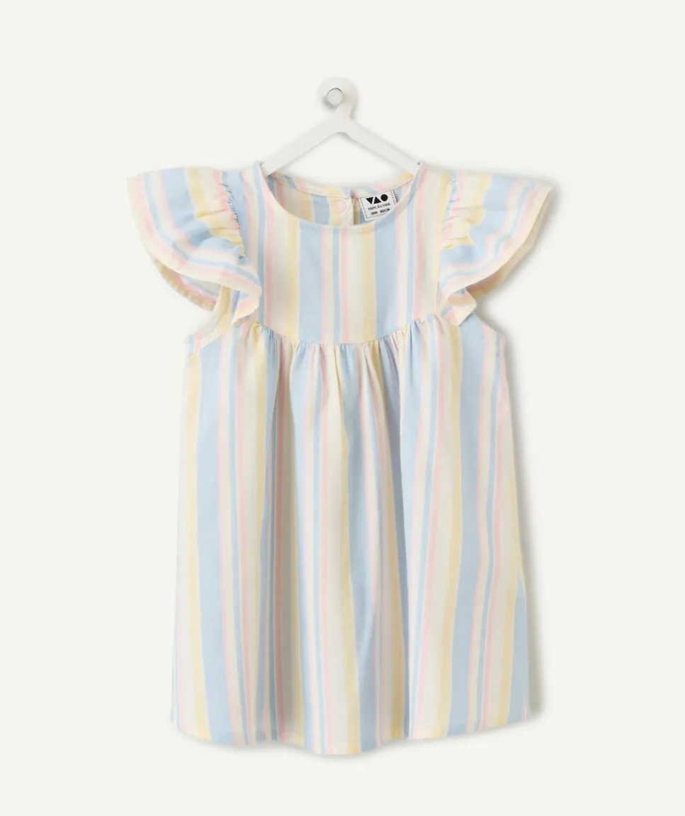 Robe bébé fille rayée