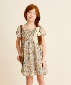 Robe fille imprimée à fleurs