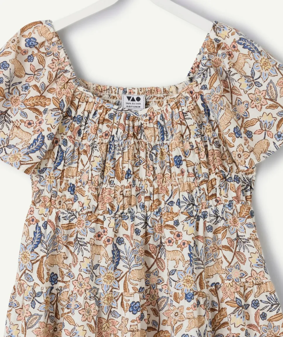 Robe fille imprimée à fleurs