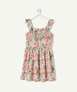 Robe fille imprimée tropicale