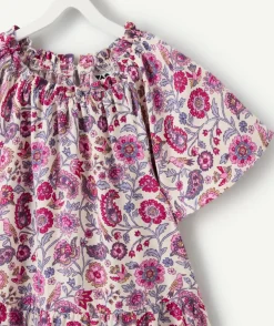 Robe fille imprimé fleuri