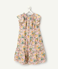 Robe fille imprimé tropical