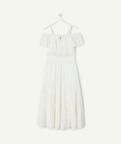 Robe fille longue blanche