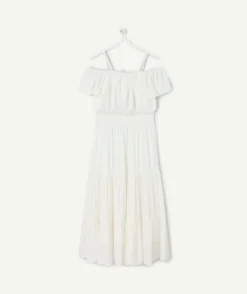 Robe fille longue blanche