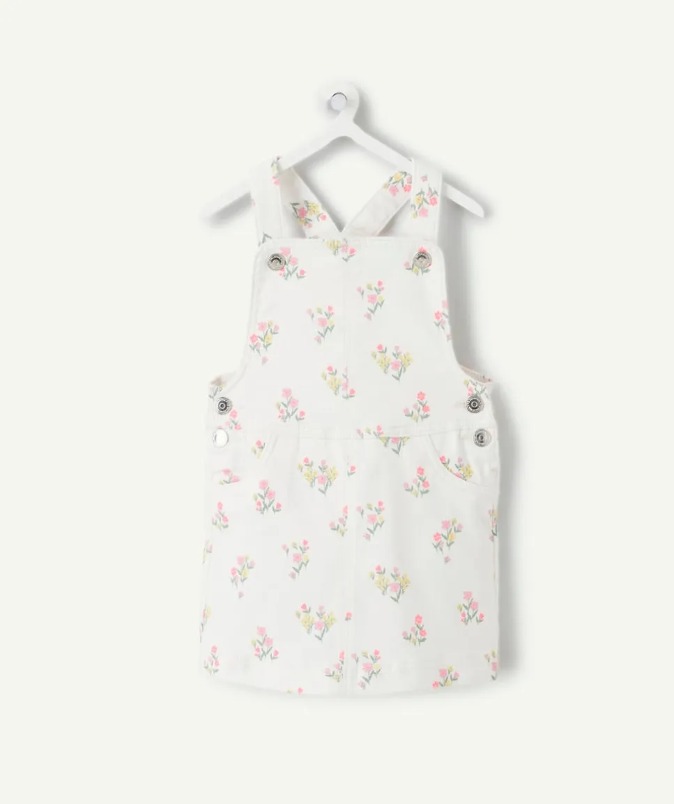 Robe salopette bébé fille imprimé floral
