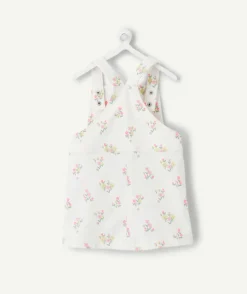 Robe salopette bébé fille imprimé floral