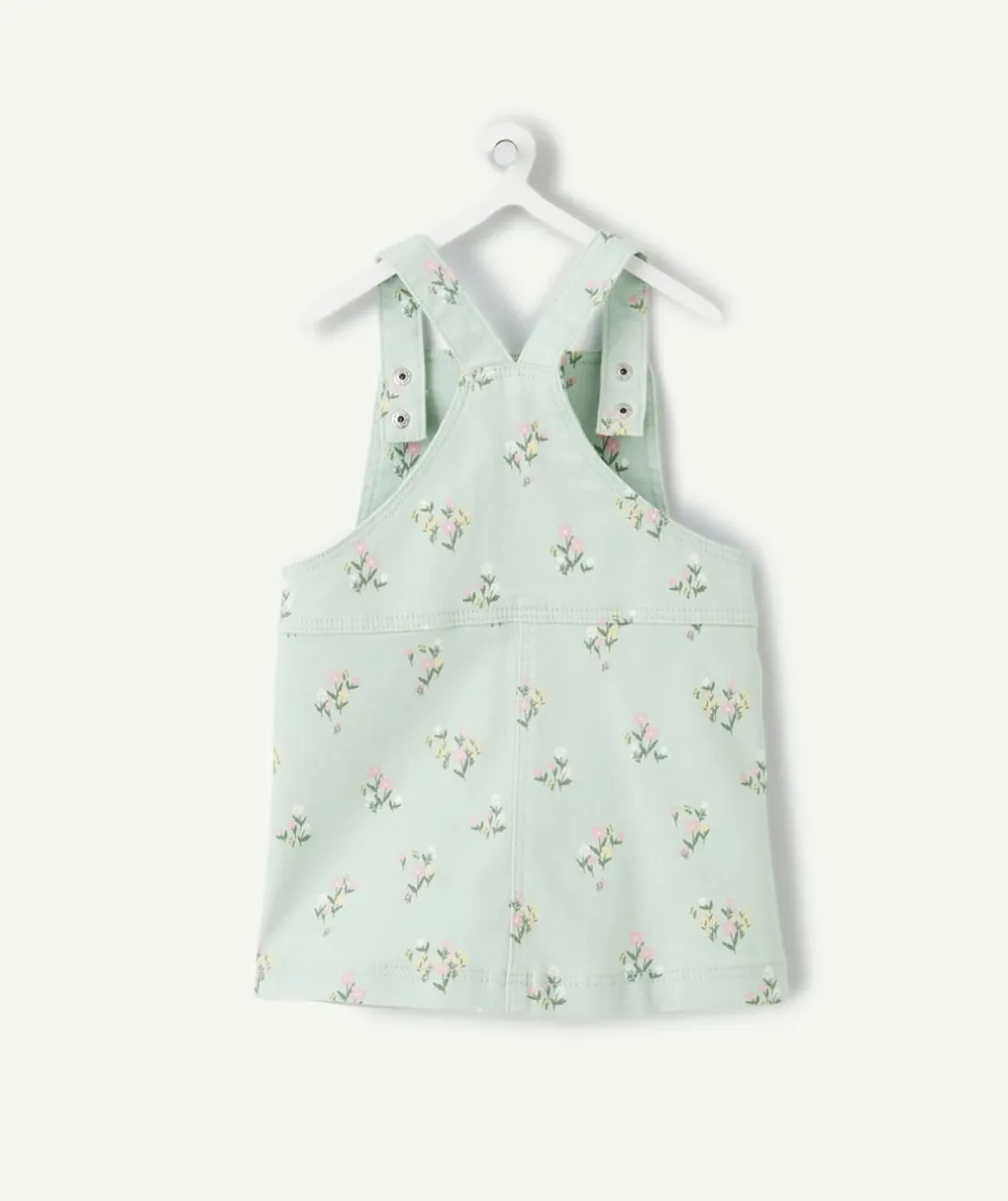 Robe salopette bébé fille imprimé floral