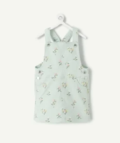 Robe salopette bébé fille imprimé floral