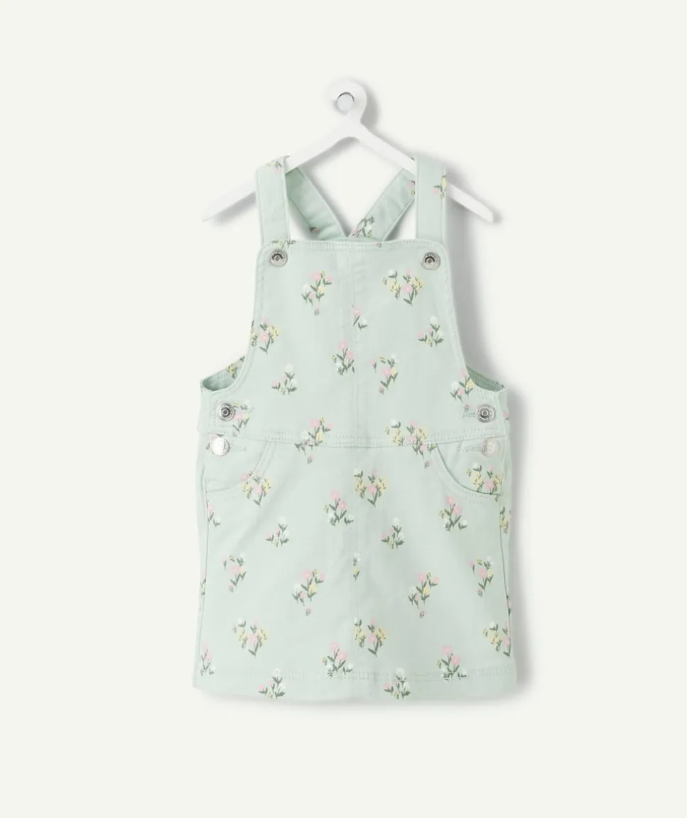 Robe salopette bébé fille imprimé floral
