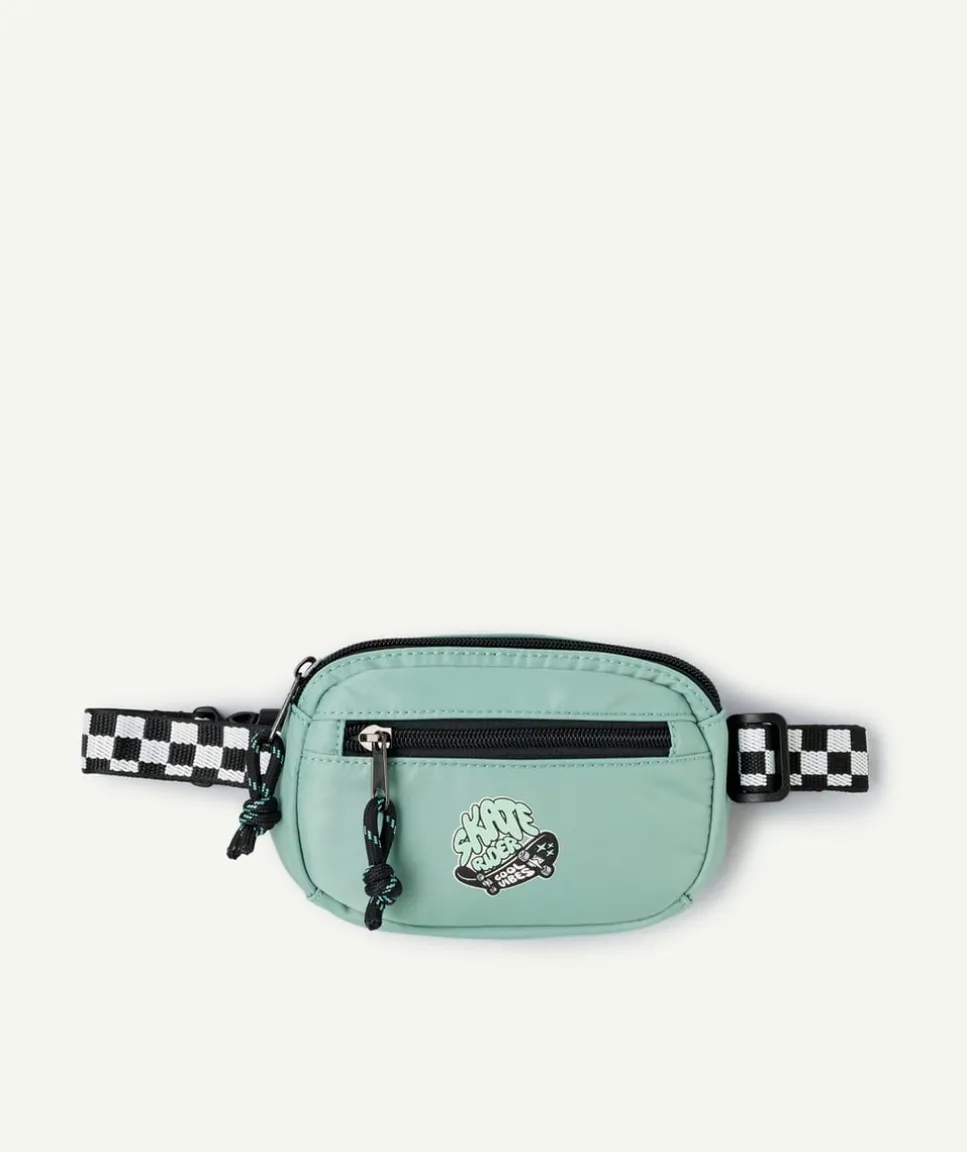 Sac banane garçon vert imprimé
