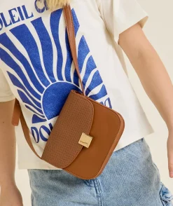 Sac bandoulière fille camel