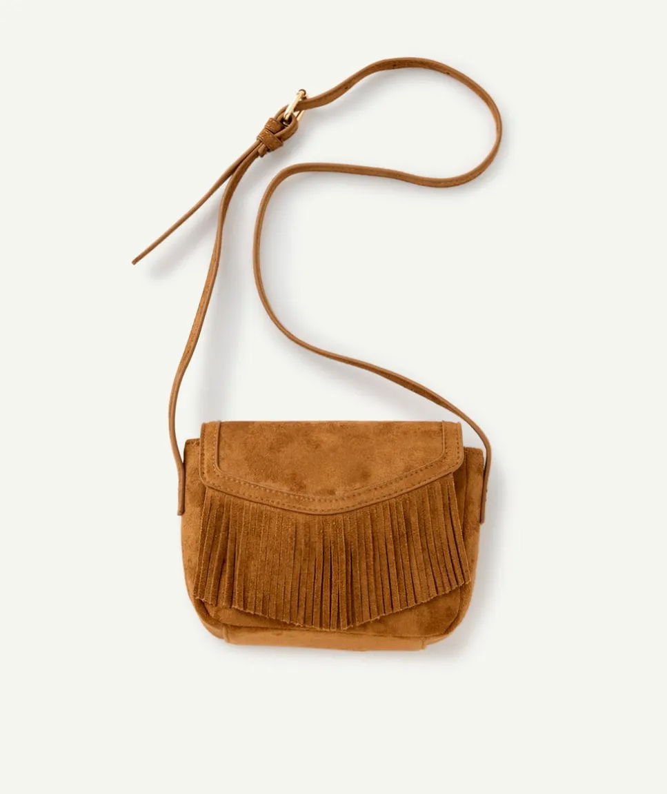 Sac fille camel à franges