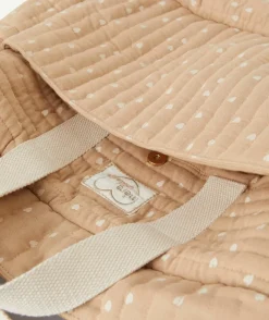 Sac à langer bébé fille matelassé imprimé coeurs