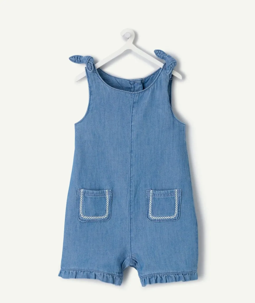 Salopette bébé fille en denim
