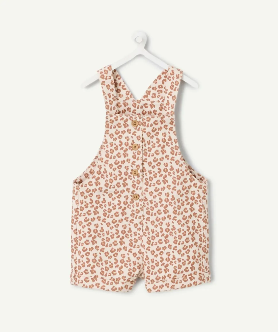 Salopette bébé fille imprimé léopard