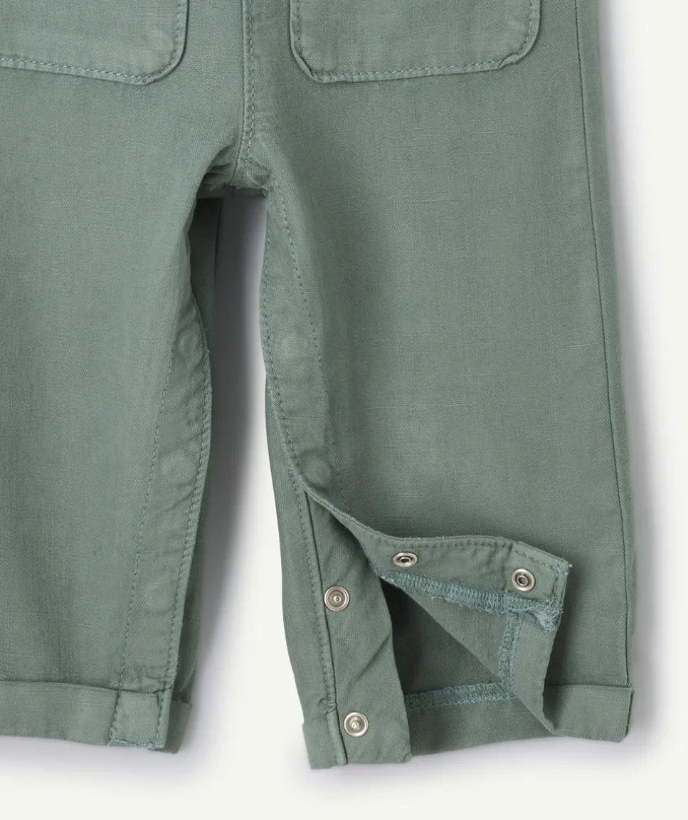 Salopette bébé garçon vert