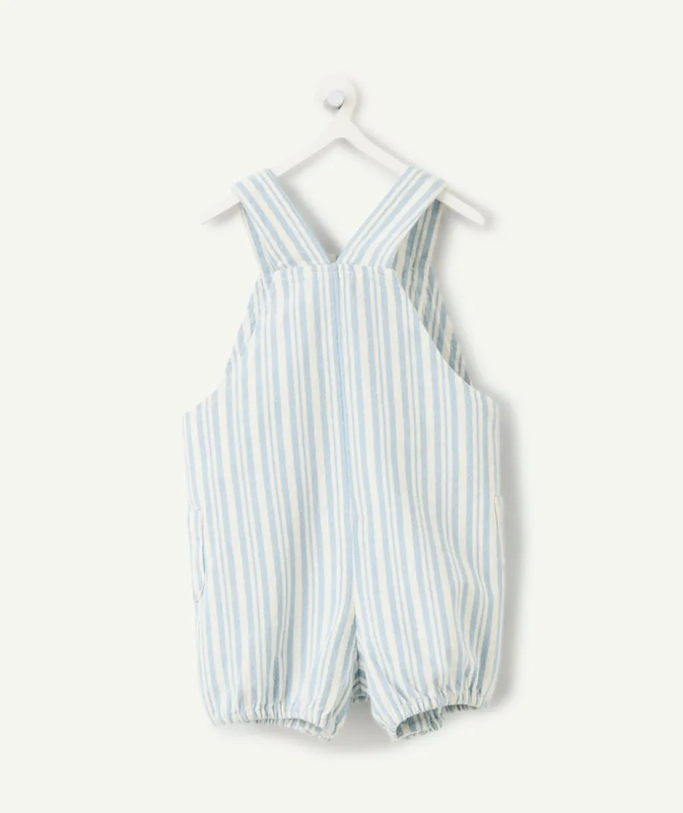 Salopette naissance garçon rayée
