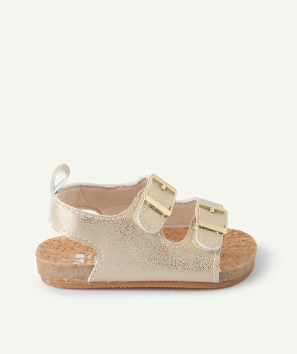 Sandales bébé fille couleur dorée