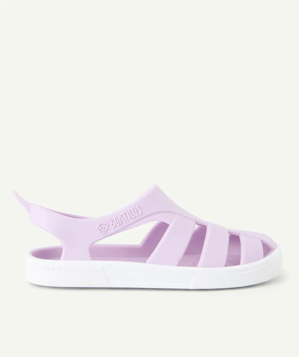 Sandales bébé fille lilas souple pour la plage