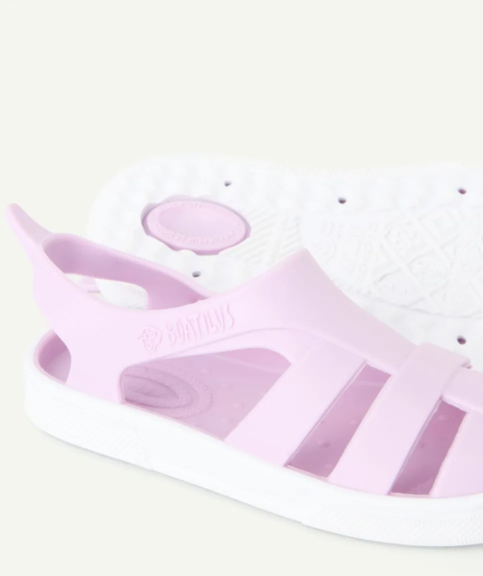 Sandales bébé fille lilas souple pour la plage
