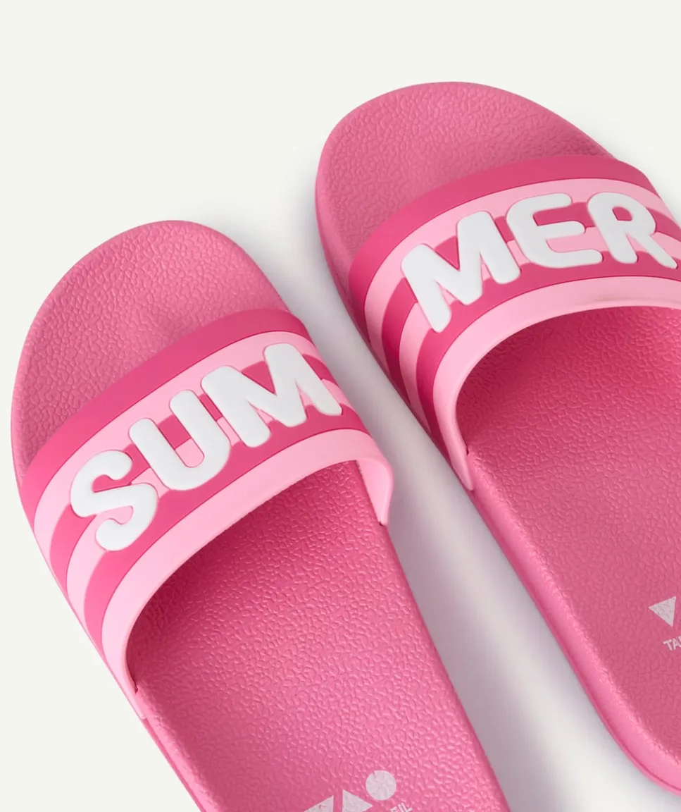 Sandales fille rose imprimé