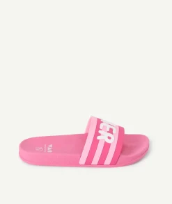 Sandales fille rose imprimé