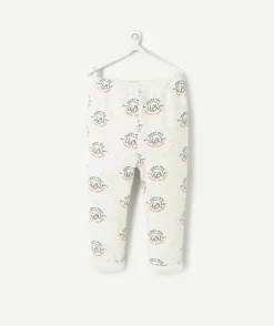 Sarouel bébé garçon en fibres recyclées gris imprimé chien