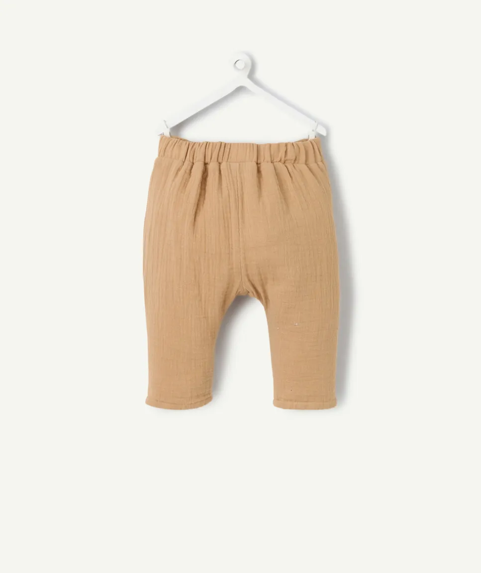 Sarouel naissance fille marron clair