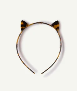 Serre-tête fille imprimé écaille oreilles chat
