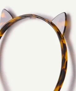 Serre-tête fille imprimé écaille oreilles chat