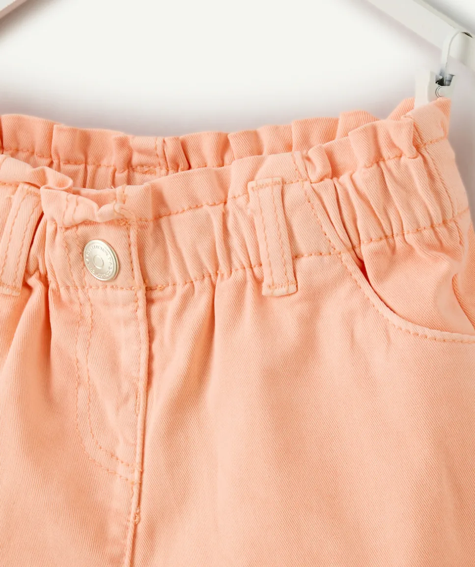 Short bébé fille couleur pêche