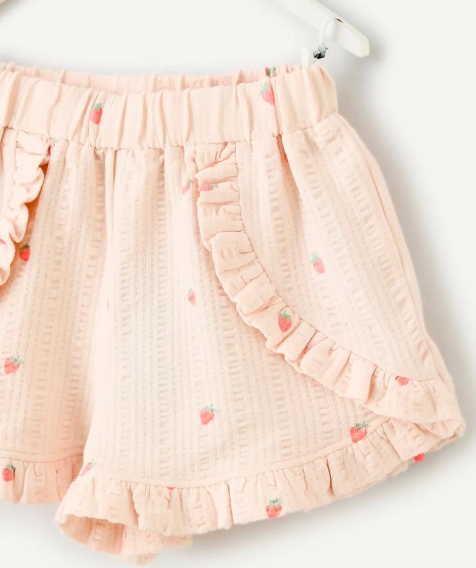 Short bébé fille imprimé fraises