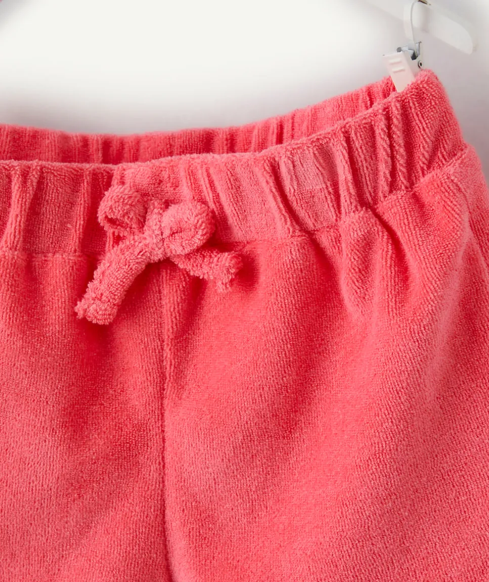 Short bébé fille rose éponge
