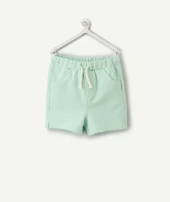 Short bébé garçon en coton vert