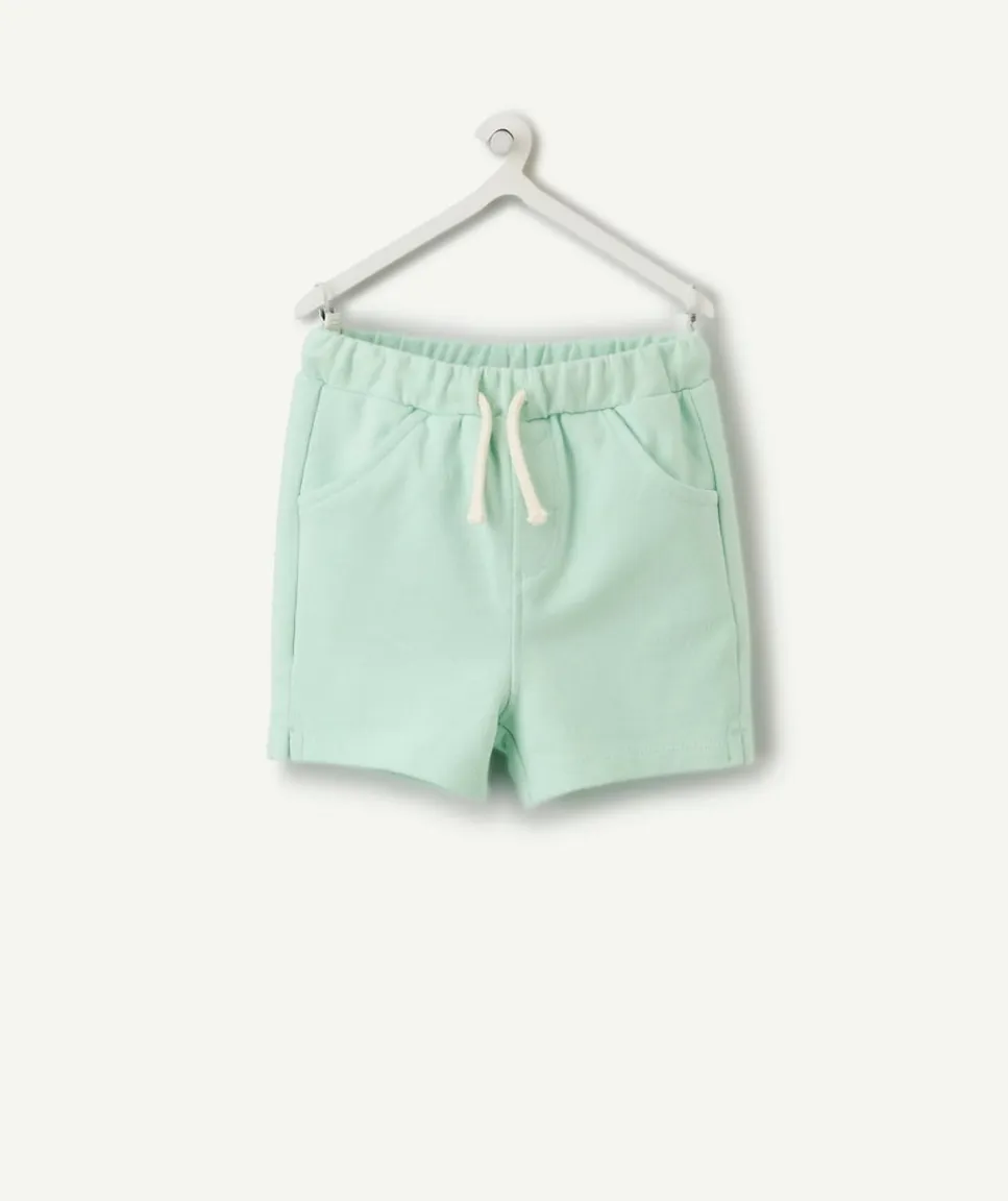 Short bébé garçon en coton vert