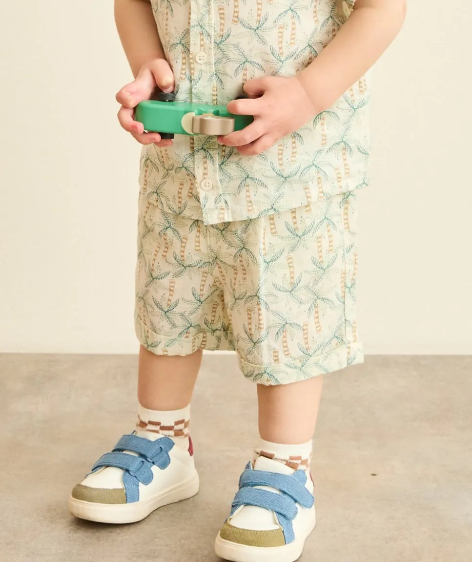 Short bébé garçon imprimé palmiers