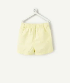 Short bébé garçon jaune à cordon