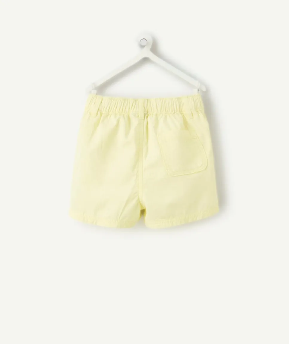Short bébé garçon jaune à cordon