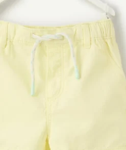 Short bébé garçon jaune à cordon