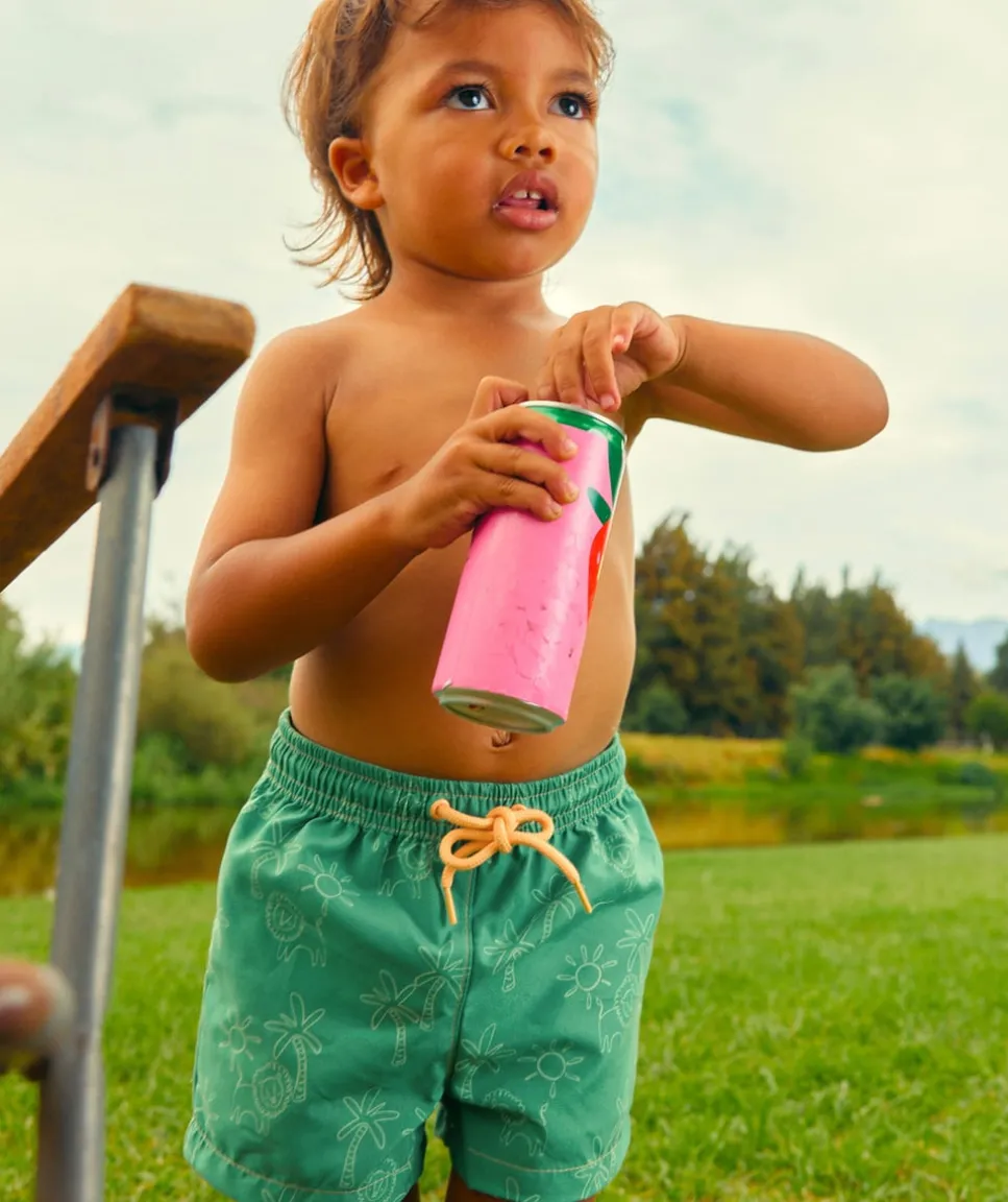 Short de bain bébé garçon imprimé bleu